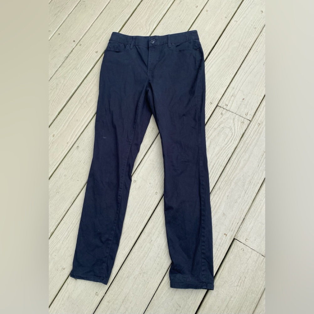 Chicos Classic Black Skinny Jeans, Size: 6 = 0.5 Chicos